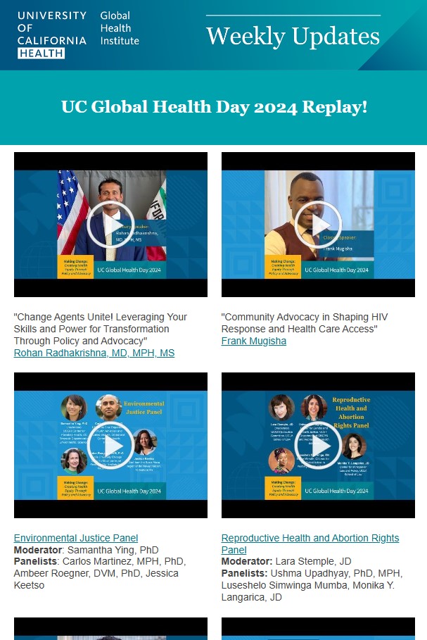 March 2024 - UC Global Health Day 2024 Replay